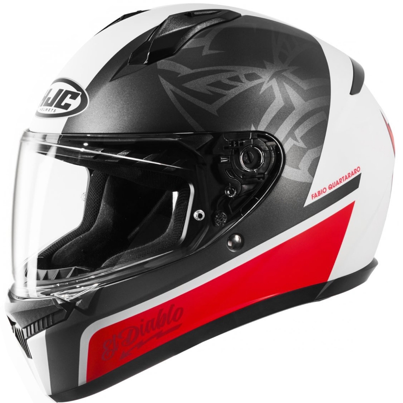 HJC C10 Fabio Quartararo 20 MC1SF zárt bukósisak fekete-fehér-piros