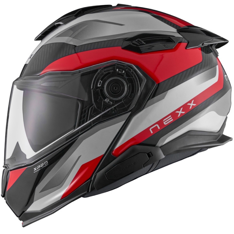 Nexx X.Lifetour PRO Mile felnyitható motoros bukósisak fehér-piros kiárusítás