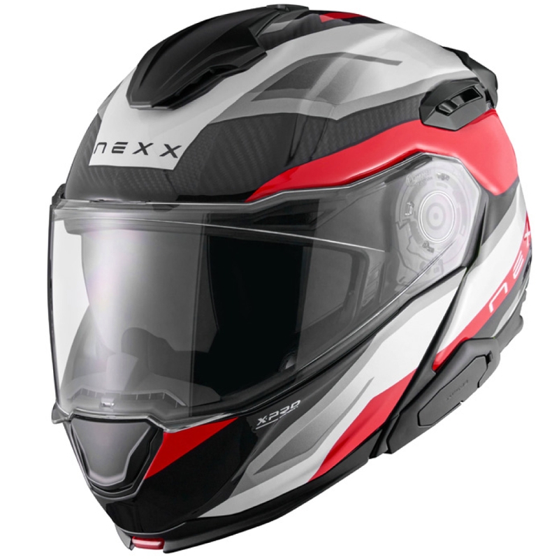 Nexx X.Lifetour PRO Mile felnyitható motoros bukósisak fehér-piros kiárusítás