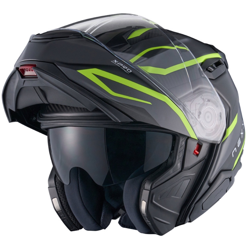 Nexx X.Lifetour PRO Mile felnyitható motoros bukósisak matt szürke-fluo sárga