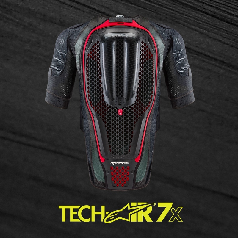 Alpinestars TECH-AIR®7X System légzsákmellény fekete-piros
