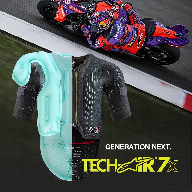 Alpinestars TECH-AIR®7X System légzsákmellény fekete-piros