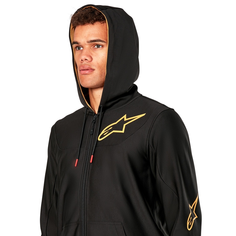 Alpinestars Sessions 3 Hoodie kapucnis pulóver fekete-arany