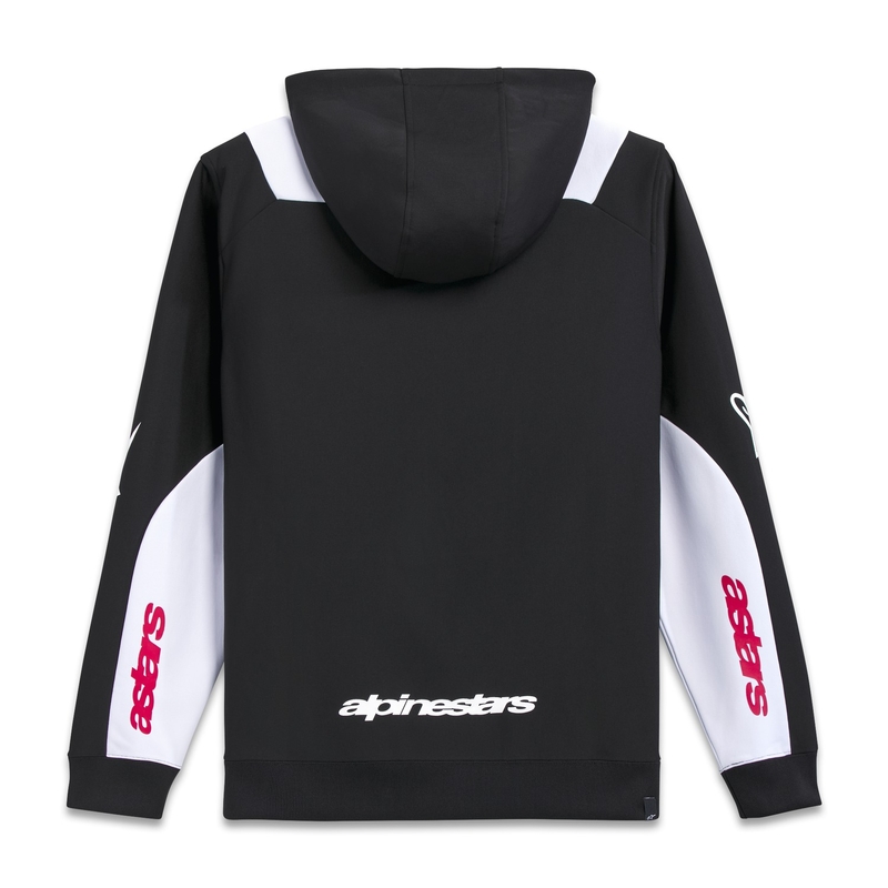 Alpinestars Sessions 3 Hoodie kapucnis pulóver fekete-fehér-piros