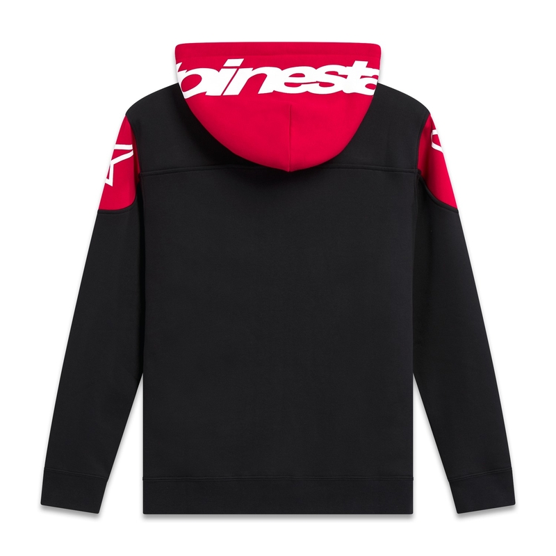 Alpinestars Velocity kapucnis pulóver fekete-piros