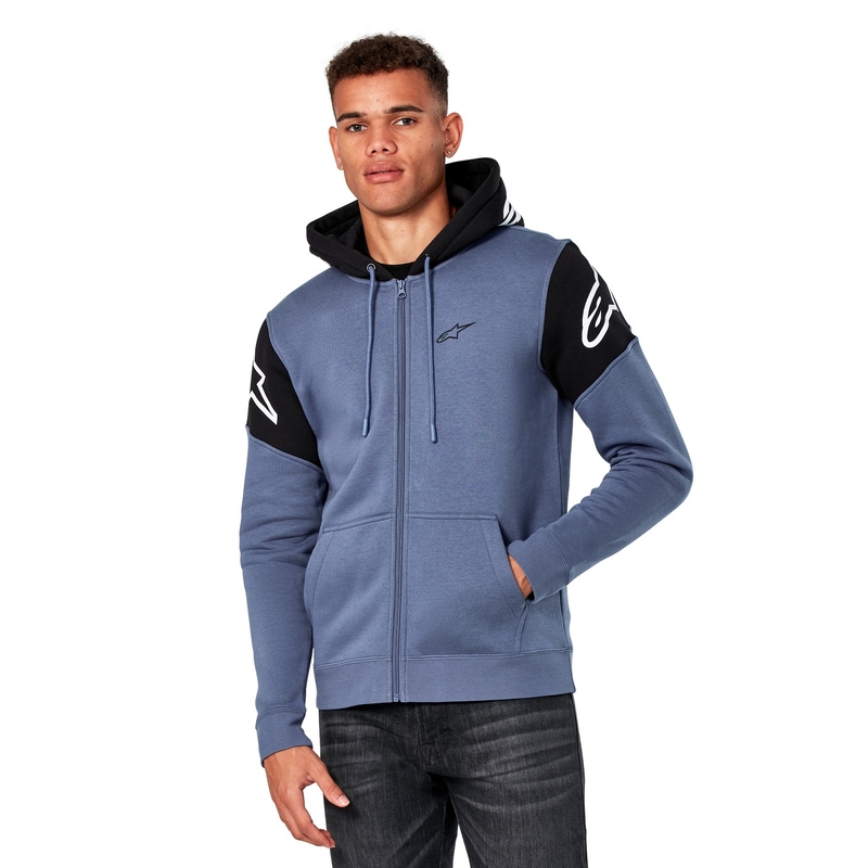 Alpinestars Velocity kapucnis pulóver kék-fekete