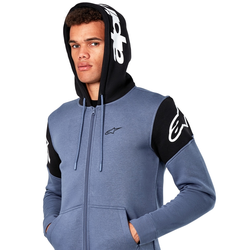 Alpinestars Velocity kapucnis pulóver kék-fekete