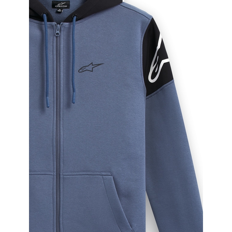 Alpinestars Velocity kapucnis pulóver kék-fekete