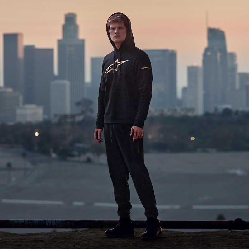 Alpinestars Gilded Hoodie kapucnis pulóver fekete-arany
