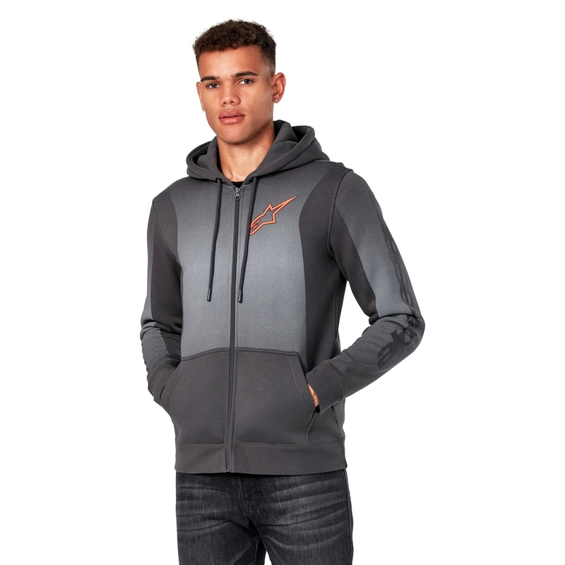 Alpinestars Arising Hoodie kapucnis pulóver sötétszürke-világosszürke