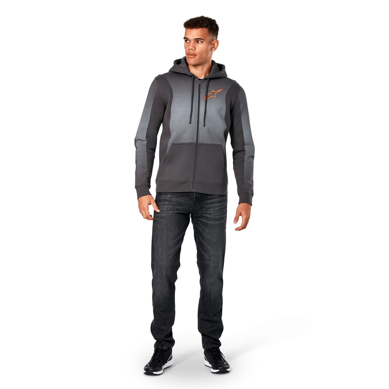 Alpinestars Arising Hoodie kapucnis pulóver sötétszürke-világosszürke