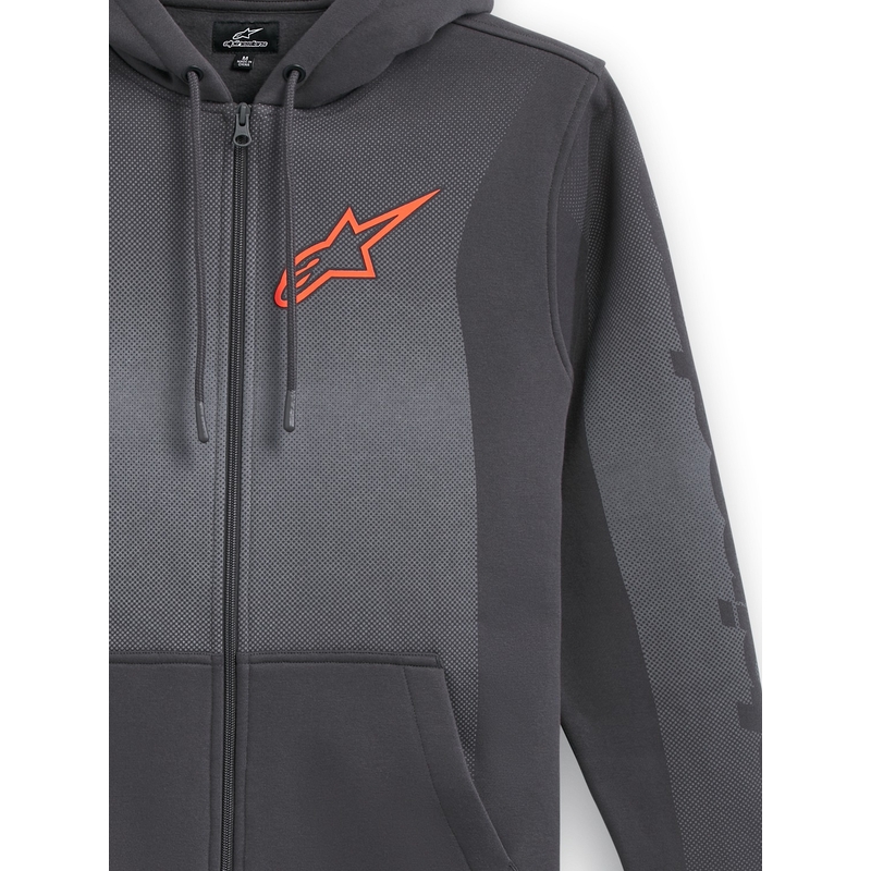 Alpinestars Arising Hoodie kapucnis pulóver sötétszürke-világosszürke
