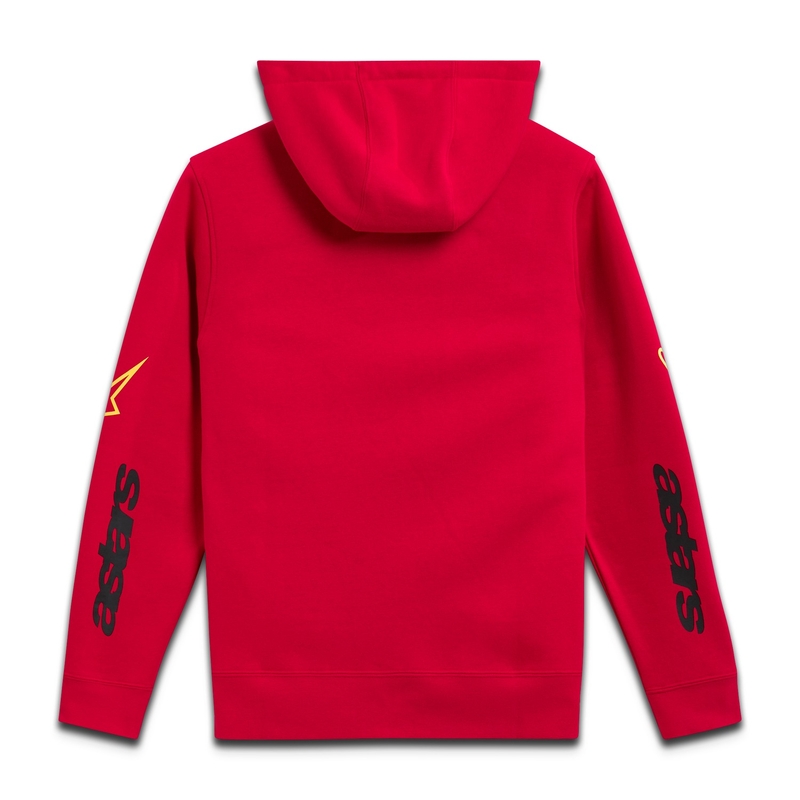 Alpinestars Elliptic Hoodie kapucnis pulóver piros