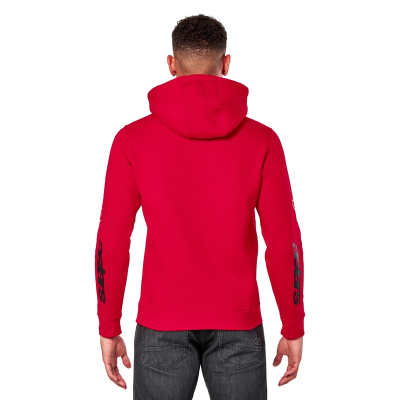 Alpinestars Elliptic Hoodie kapucnis pulóver piros