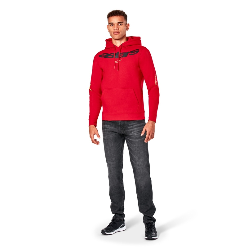 Alpinestars Elliptic Hoodie kapucnis pulóver piros
