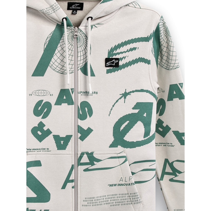 Alpinestars Determinant Hoodie kapucnis pulóver offwhite