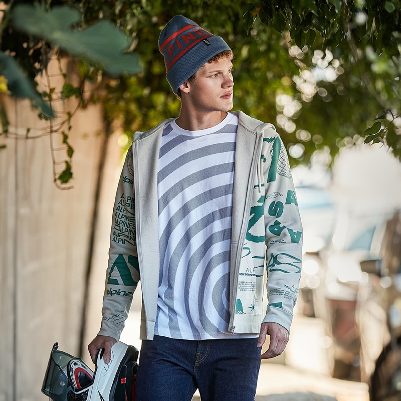 Alpinestars Determinant Hoodie kapucnis pulóver offwhite