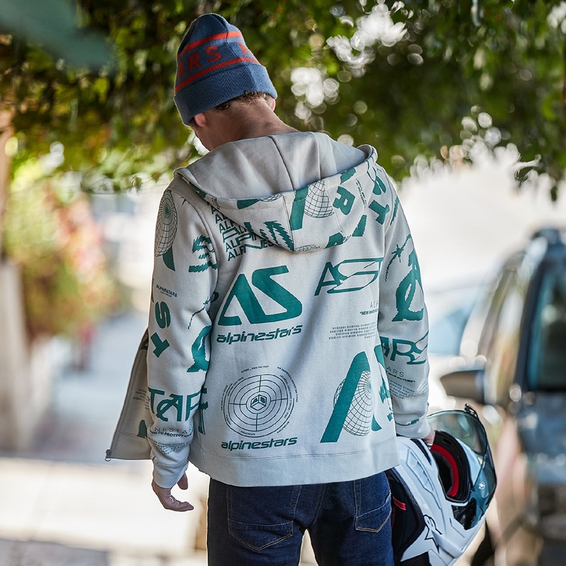 Alpinestars Determinant Hoodie kapucnis pulóver offwhite