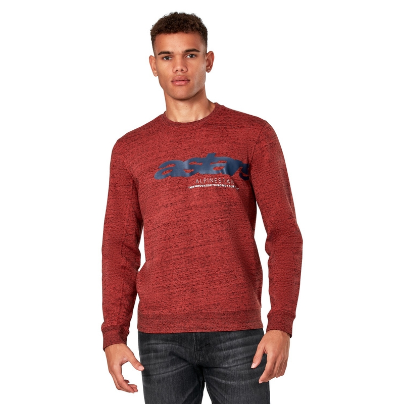 Alpinestars Episode Crew Fleece pulóver sötétpiros