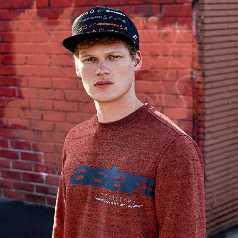 Alpinestars Episode Crew Fleece pulóver sötétpiros