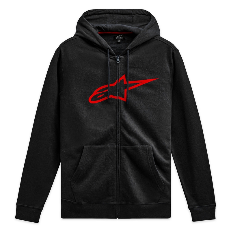 Alpinestars Ageless Zip Hoodie 3 pulóver fekete-piros
