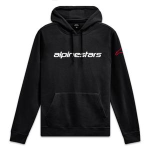 Alpinestars Wordmark Hoodie 3 pulóver fekete-fehér-piros