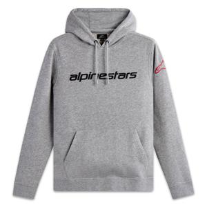 Alpinestars Wordmark Hoodie 3 pulóver szürke-piros-fekete