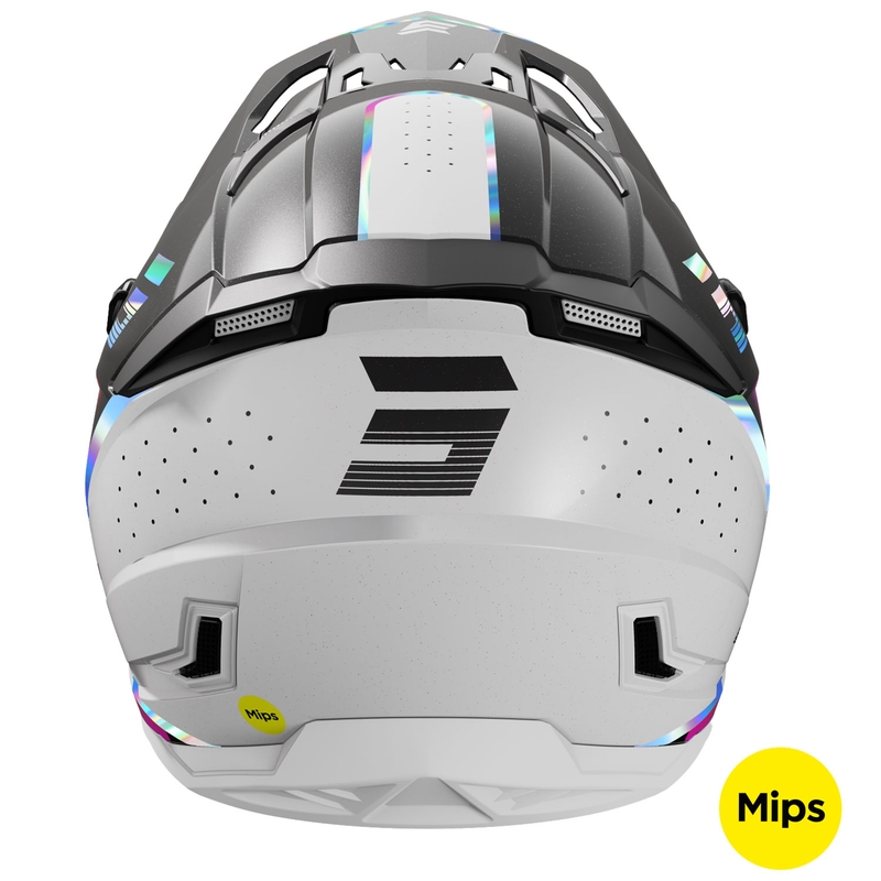 Shot Core Honor motokrossz sisak fekete-holografikus gyöngyház