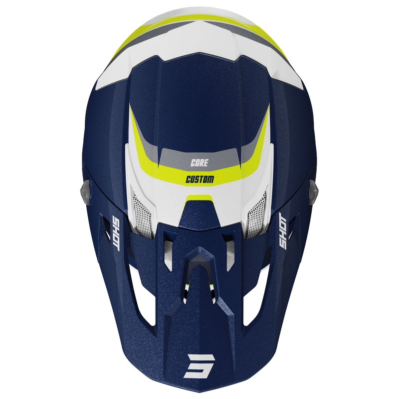 Shot Core Custom motokrossz sisak kék-gyöngyház