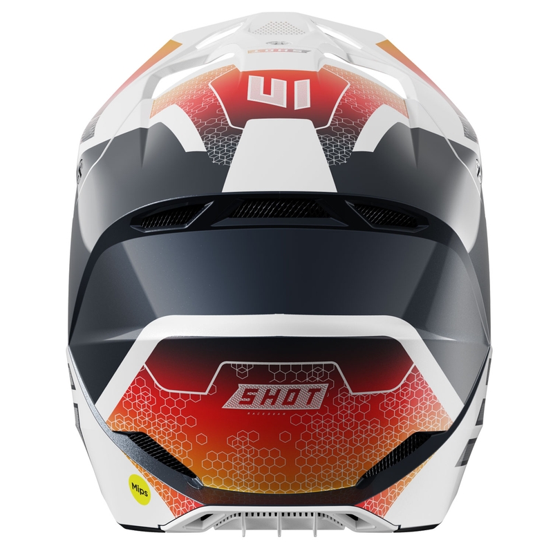 Shot Race Phaser motokrossz sisak gyöngyház kék-fehér-narancssárga