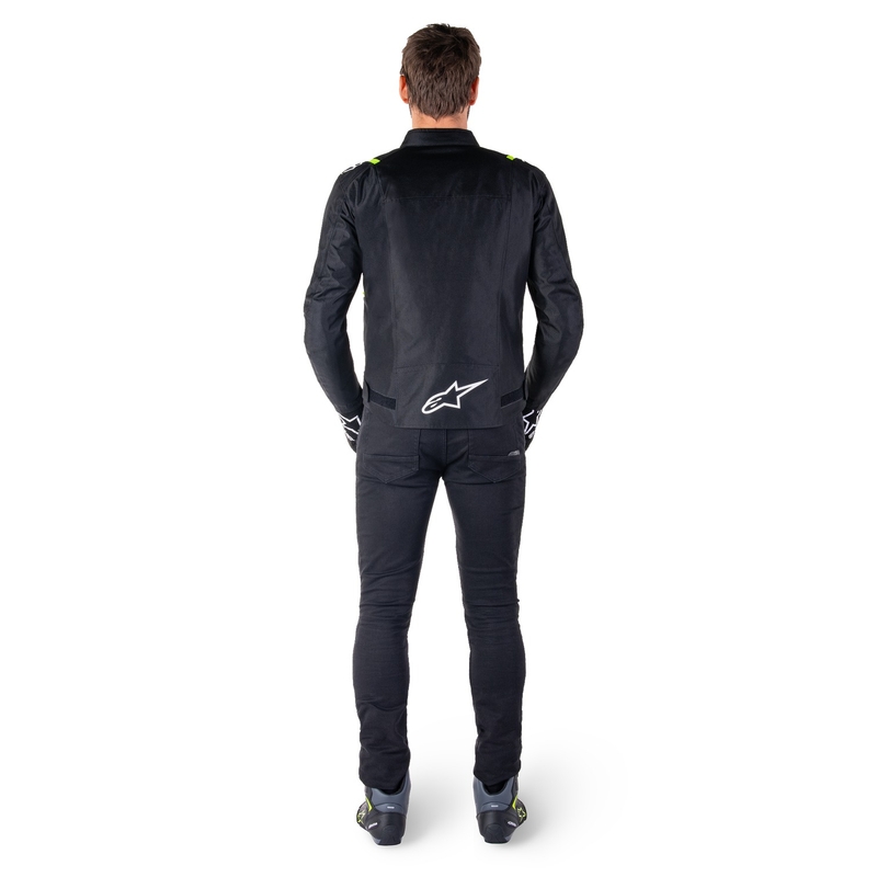Alpinestars T-SPS 2 Waterproof motoros kabát fekete-fehér-fluo sárga