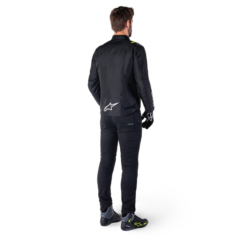 Alpinestars T-SPS 2 Waterproof motoros kabát fekete-fehér-fluo sárga