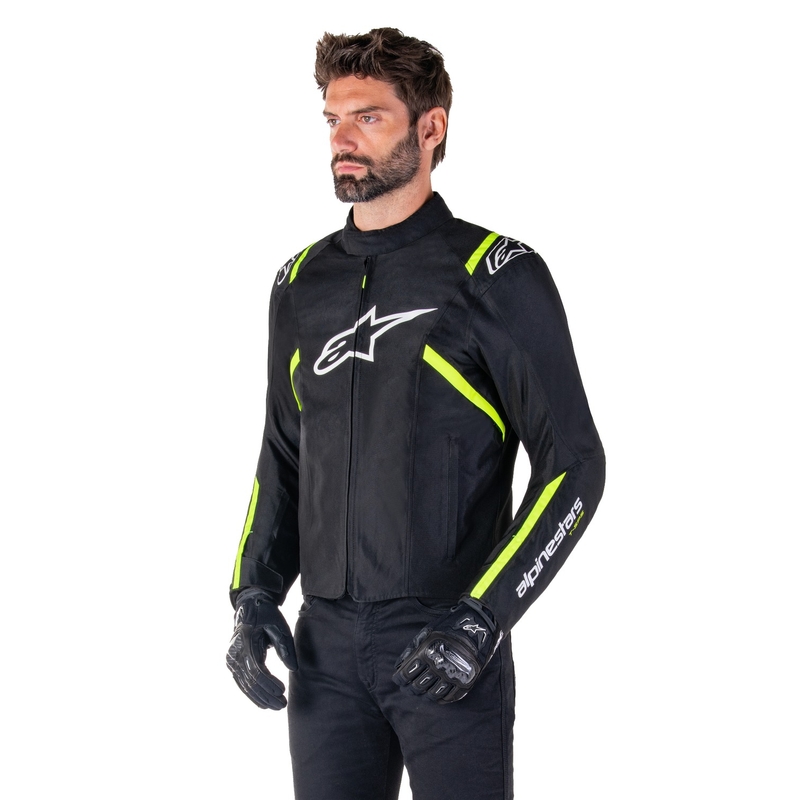 Alpinestars T-SPS 2 Waterproof motoros kabát fekete-fehér-fluo sárga