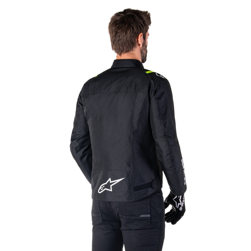 Alpinestars T-SPS 2 Waterproof motoros kabát fekete-fehér-fluo sárga