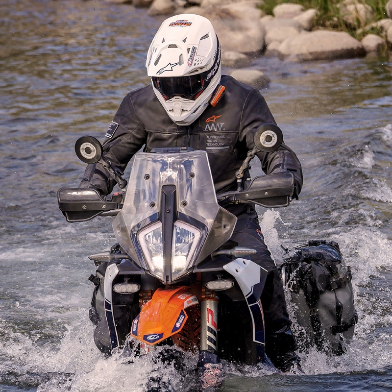 Alpinestars AMT-8 Stretch Drystar XF motoros kabát fekete
