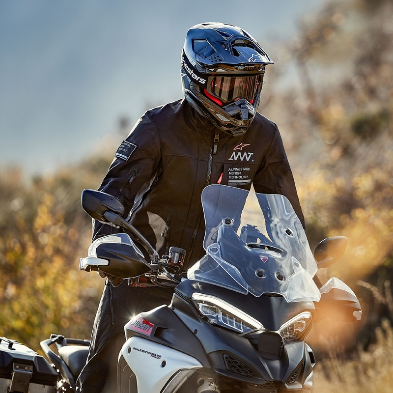 Alpinestars AMT-8 Stretch Drystar XF motoros kabát fekete