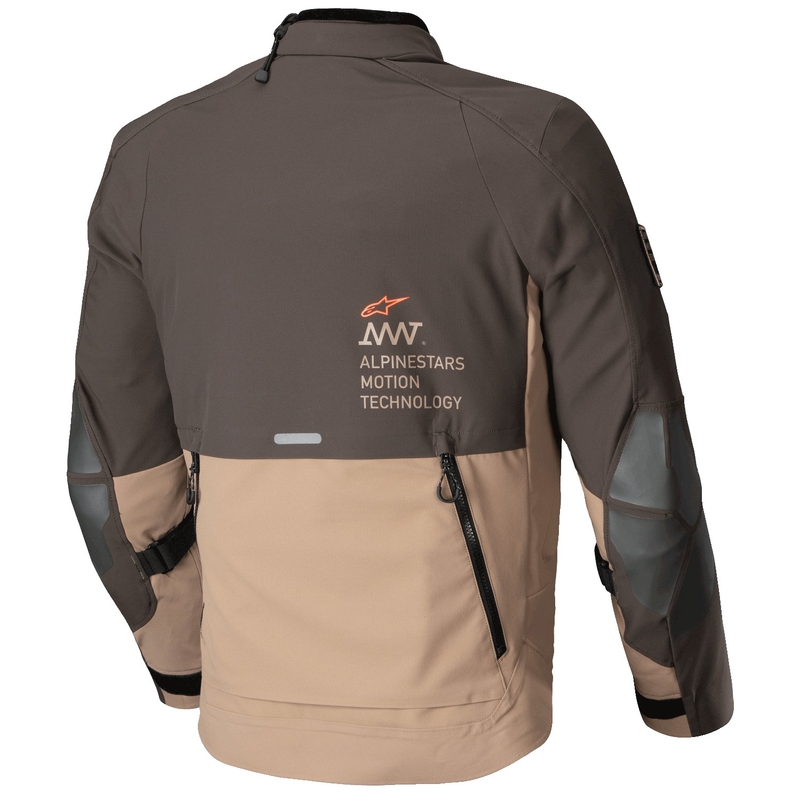Alpinestars AMT-8 Stretch Drystar XF motoros kabát barna-khaki