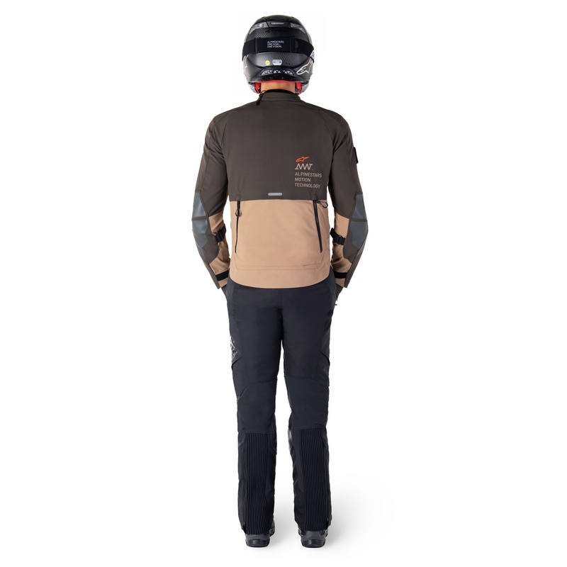 Alpinestars AMT-8 Stretch Drystar XF motoros kabát barna-khaki