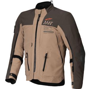 Alpinestars AMT-8 Stretch Drystar XF motorkerékpár kabát barna-khaki