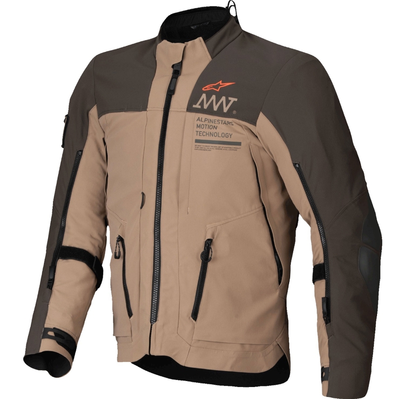 Alpinestars AMT-8 Stretch Drystar XF motoros kabát barna-khaki