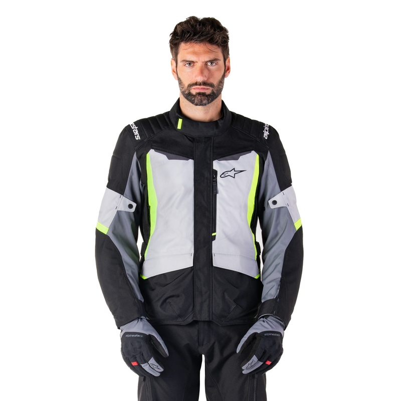 Alpinestars ST-1 Waterproof motorkerékpár kabát szürke-fekete-fluo sárga