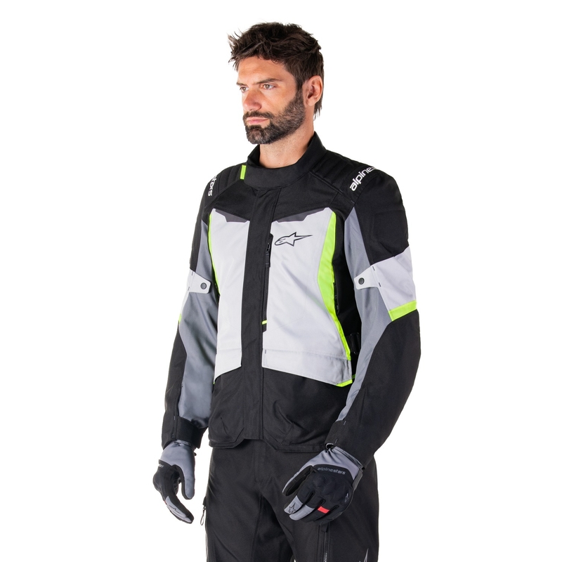Alpinestars ST-1 Waterproof motorkerékpár kabát szürke-fekete-fluo sárga