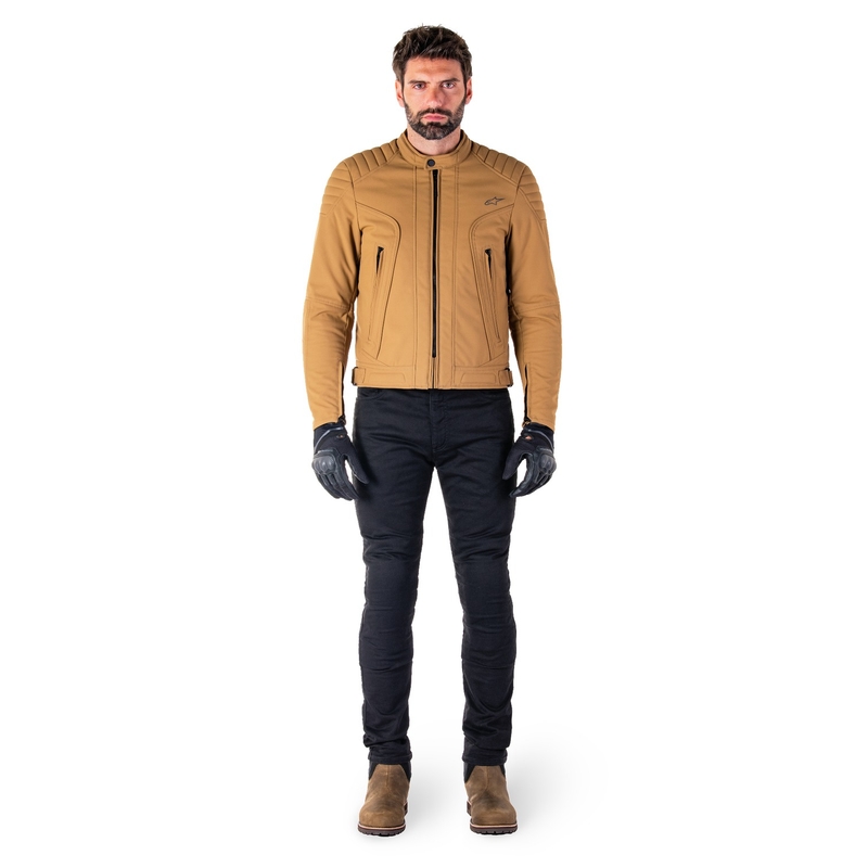 Alpinestars Clayton Water Resistant motorkerékpár kabát világosbarna