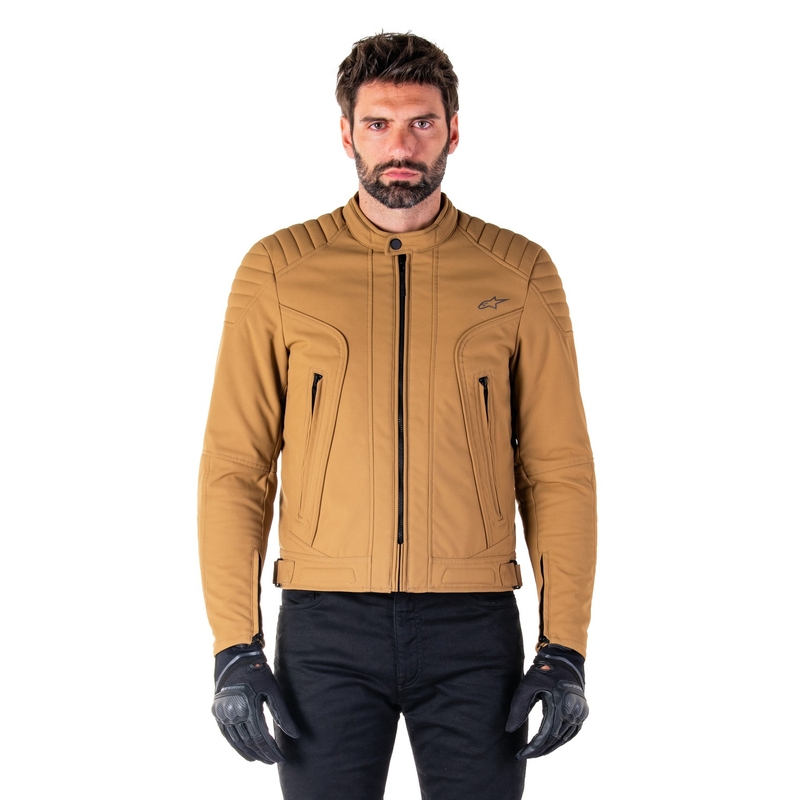 Alpinestars Clayton Water Resistant motorkerékpár kabát világosbarna