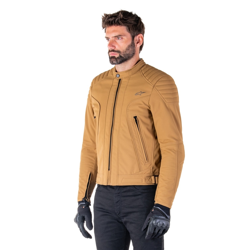 Alpinestars Clayton Water Resistant motorkerékpár kabát világosbarna