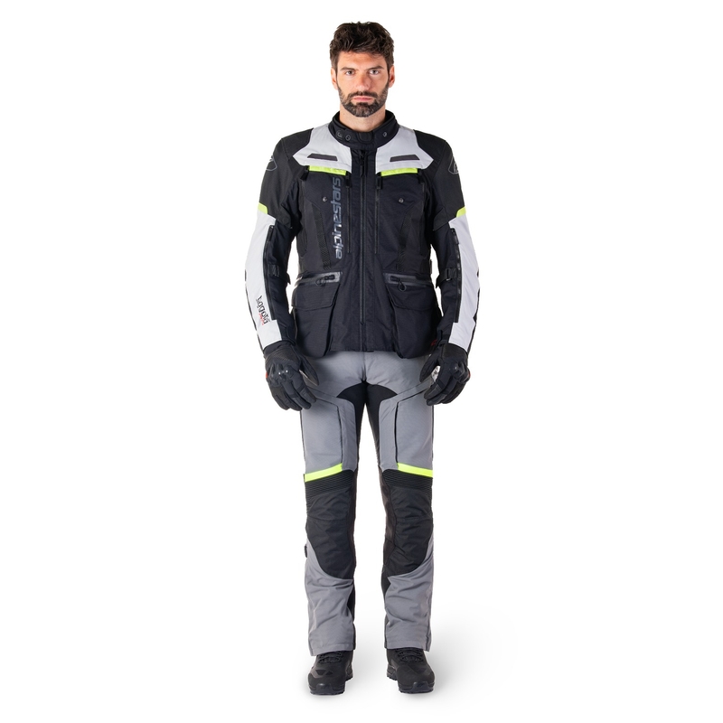 Alpinestars Bogota PRO Drystar motoros kabát fekete-szürke-fluo sárga