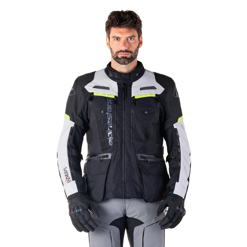 Alpinestars Bogota PRO Drystar motoros kabát fekete-szürke-fluo sárga