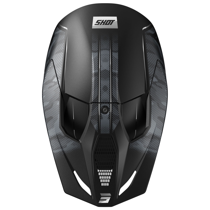 Shot Camo Tactic motokrossz sisak matt fekete-szürke