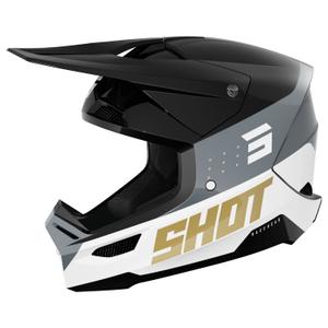 Shot Furious League motocross sisak arany-fekete
