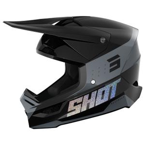 Shot Furious League motocross sisak holografikus-fekete
